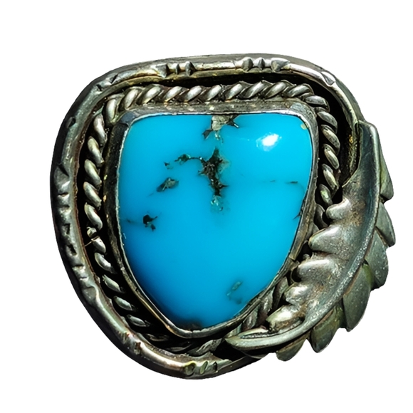 Vintage Sterling silver Native American Turquoise pendant Fine  jewelry - Picture 1 of 5